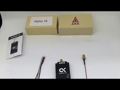 Transmetteur vidéo sans fil AKK Alpha16 5.8G 16W FPV VTX 96CH pour la transmission d'images par drone RC