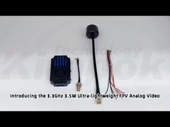 Émetteur vidéo FPV UAV 3.3G 3.5W VTX 3.3 GHz avec IRC 24CH 25mW/2000mW/3500mW Module VTX FPV