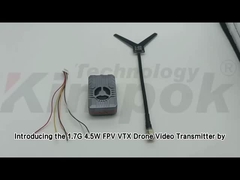 Émetteur vidéo sans fil VTX UAV 1,7 GHz, prise en charge du lien vidéo IRC Tramp, puissance RF 4W VTX