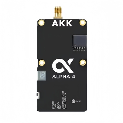Émetteur vidéo pour drone AKK Alpha4 VTX 5.8G FPV 4W 8CH Ultra longue portée