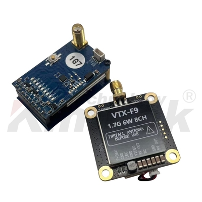 Émetteur et récepteur vidéo sans fil 1.7G 6W 8 canaux, support IRC Tramp 1.7G VTX VRX