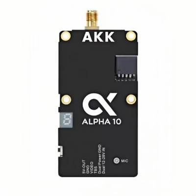 AKK 5.8G 10W VTX Alpha10 Transmetteur vidéo Prise en charge de l'audio intelligent avec 80 CH Drone RC accessoires