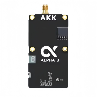 AKK 8W VTX Alpha8 émetteur vidéo sans fil 80CH 5.8G 8W 5W 3W 1W