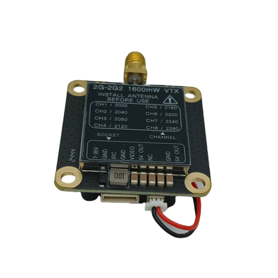 2.2G 1.6W Drone Transmetteur vidéo analogique 2.2Ghz FPV VTX Transmission vidéo longue portée