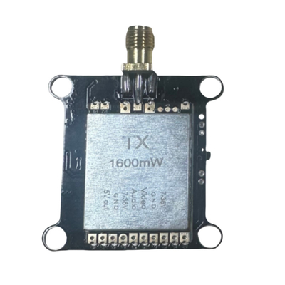 Émetteur de liaison vidéo sans fil pour drone FPV 1,2 GHz 1,2G 1,6W Puissance RF VTX 8 canaux