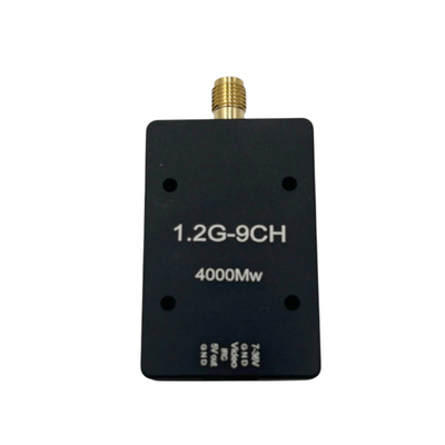 Émetteur vidéo UAV 1,2 GHz 4W Modulation FM 9 canaux VTX Transmission sans fil stable