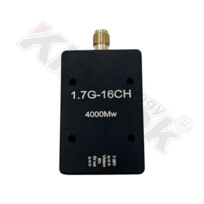 Émetteur vidéo analogique FPV 1,7 GHz 4W avec VTX sans fil longue portée pour vidéo UAV TX
