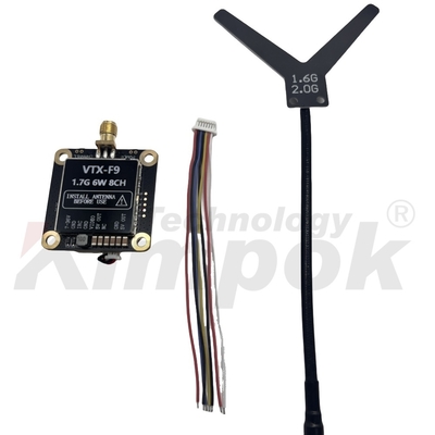 1.7G VTX 1.9G VTX 6W Transmetteur vidéo sans fil 20km Transmission d'image longue distance