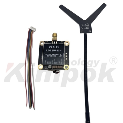 Émetteur et récepteur vidéo sans fil 1.7G 6W 8 canaux, support IRC Tramp 1.7G VTX VRX