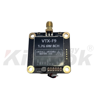 Émetteur et récepteur vidéo sans fil 1.7G 6W 8 canaux, support IRC Tramp 1.7G VTX VRX
