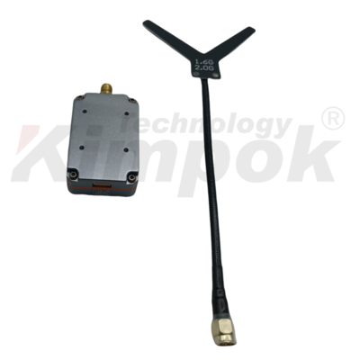 Émetteur vidéo sans fil VTX UAV 1,7 GHz, prise en charge du lien vidéo IRC Tramp, puissance RF 4W VTX
