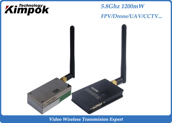 1200mW émetteur visuel analogue 5.8Ghz, émetteur visuel sans fil de télévision en circuit fermé de HDMI