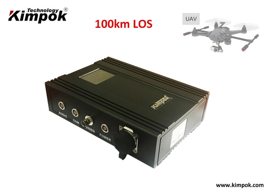 émetteur visuel d'UAV de 80-100km COFDM avec retard d'amplificateur de 5 watts de puissance le bas